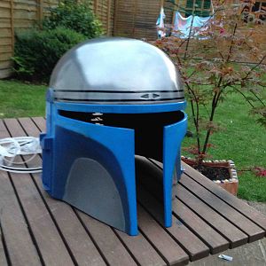 animefan jango helmet painting begins