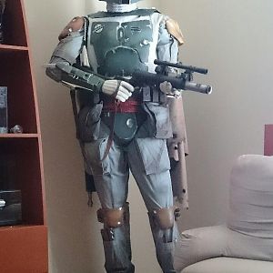 ESB LIFE-LIFE SIDESHOW BOBA FETT PROP STATUE  REVIEW/UPGRADE