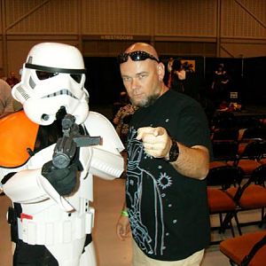 Shane with a Stormtrooper