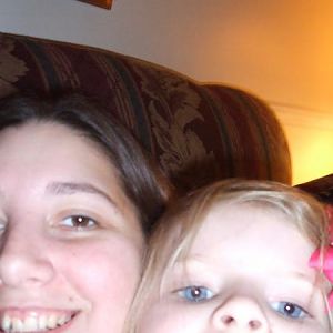 Me and my niece Kaylee being silly.  She took this picture.