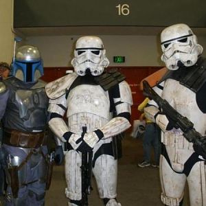 Craig (Jango5204) Jeff (middle) and me (right) stealing the show once again at Wondercon 09.
