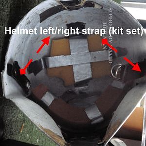 Helmet left/right strap (kit set)