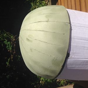 started helmet , using Rafal's diagrams, decided after a fail with board, to go with 5mm foam underlay :)